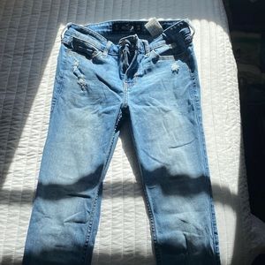 hollister mid rise super skinny jeans (classic stretch)
